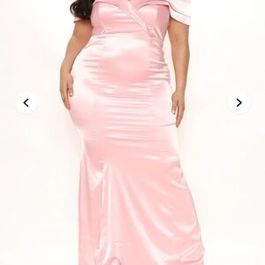 Fashion Nova Elegant One Shoulder Pink Gown